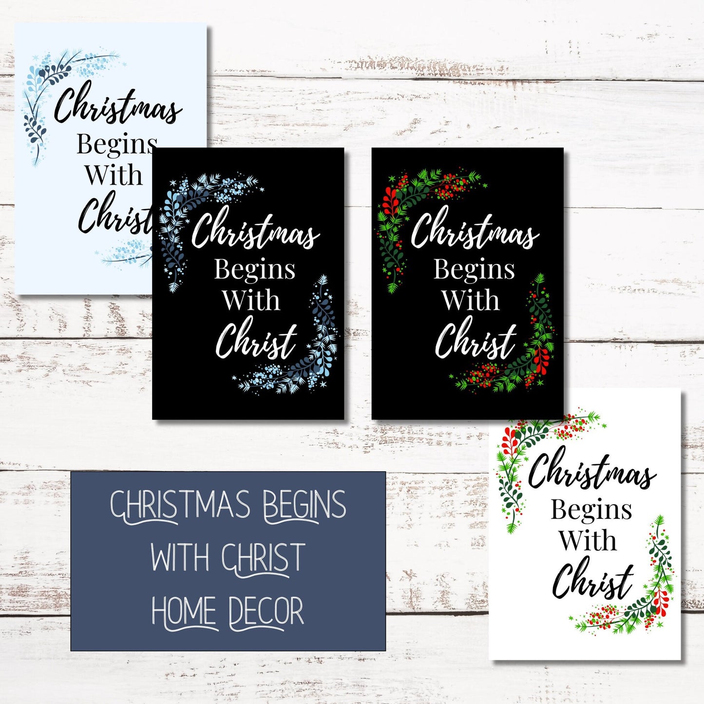 Christmas Begins with Christ Printable | Christian Home Decor