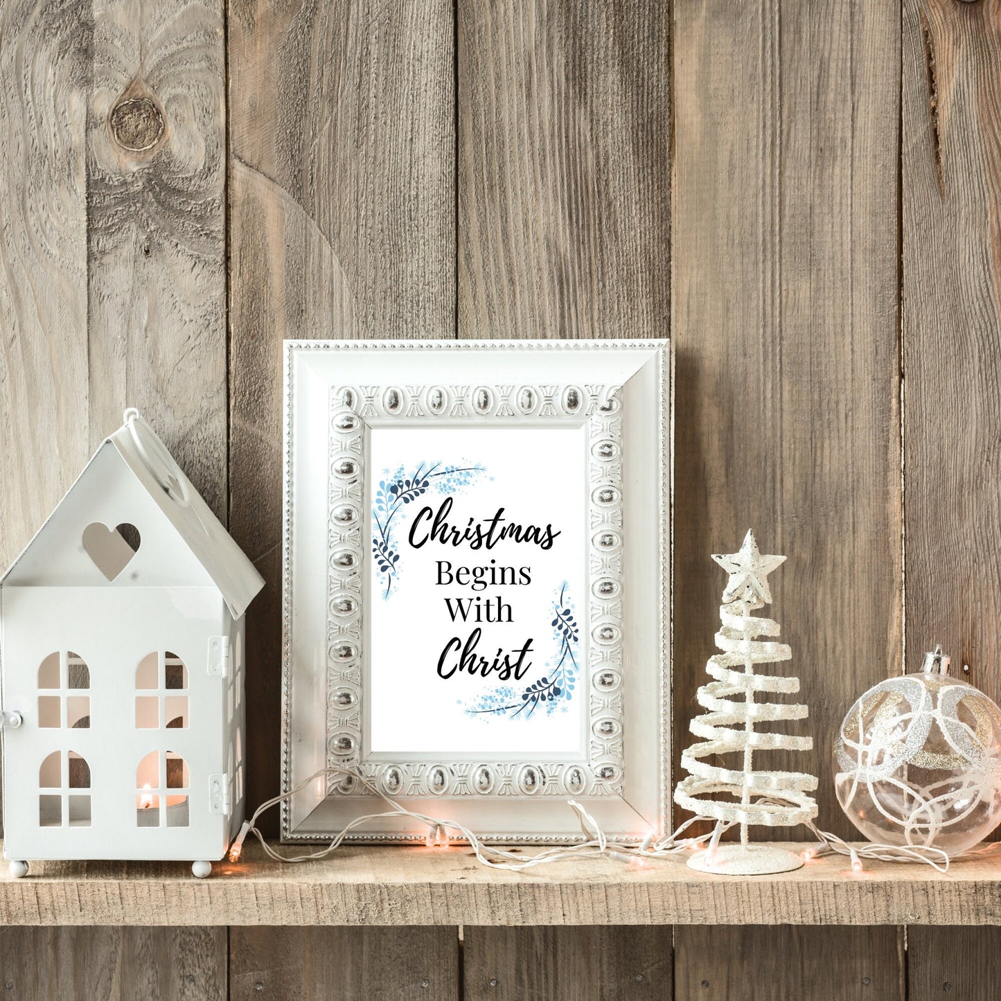 Christmas Begins with Christ Printable | Christian Home Decor